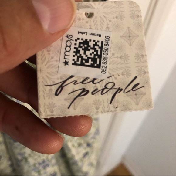 NWT New Free People Petunia smocked floral mini summer dress prairie Sz medium - Picture 16 of 16